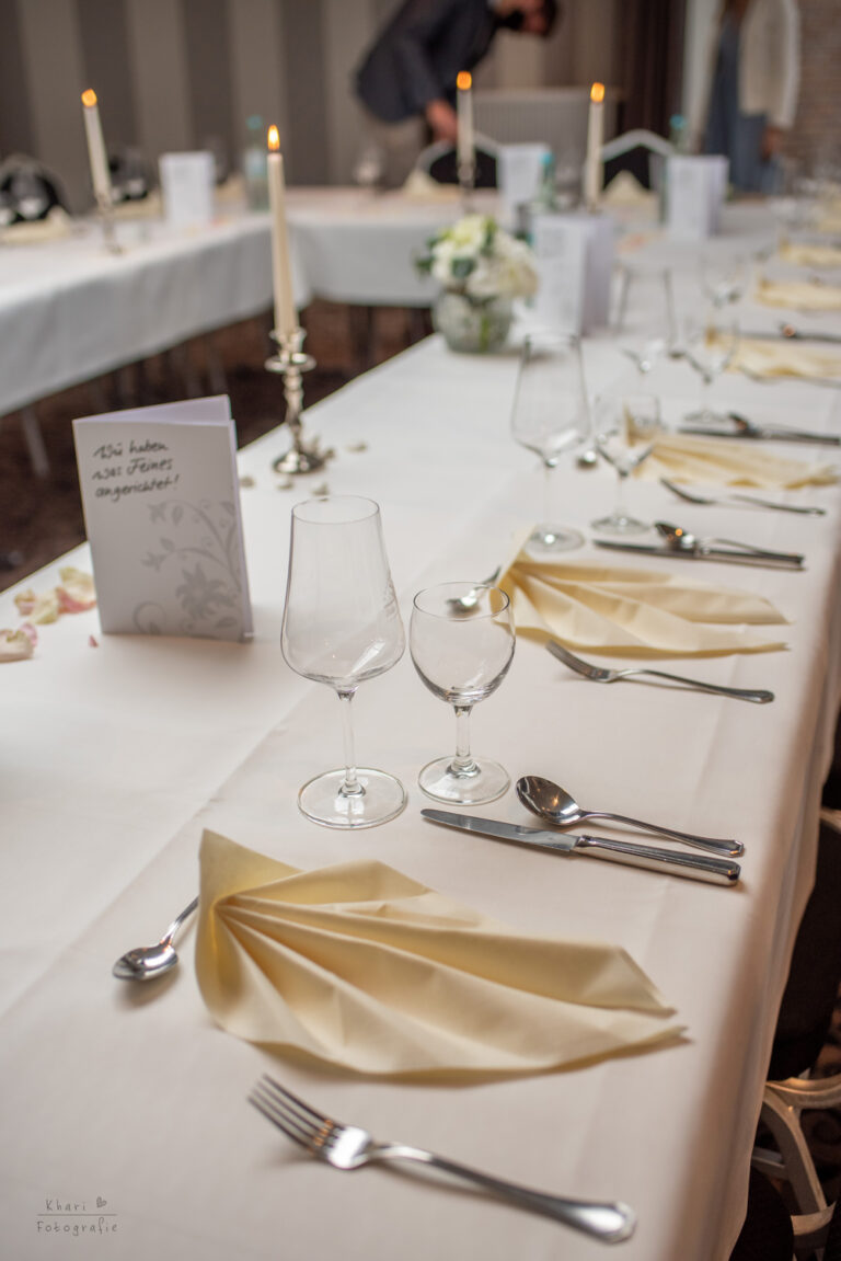 Zollhaus Rastede Tischdeko Hochzeit