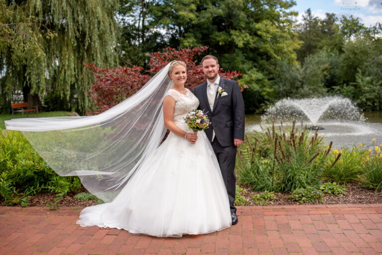 Brautpaar Fotoshooting Bad Zwischenahn Schleier