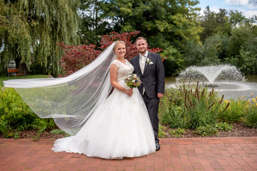 Brautpaar Fotoshooting Bad Zwischenahn Schleier