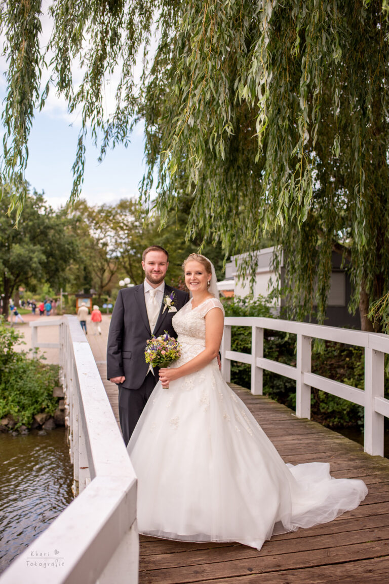 Brautpaar Fotoshooting Bad Zwischenahn Brücke