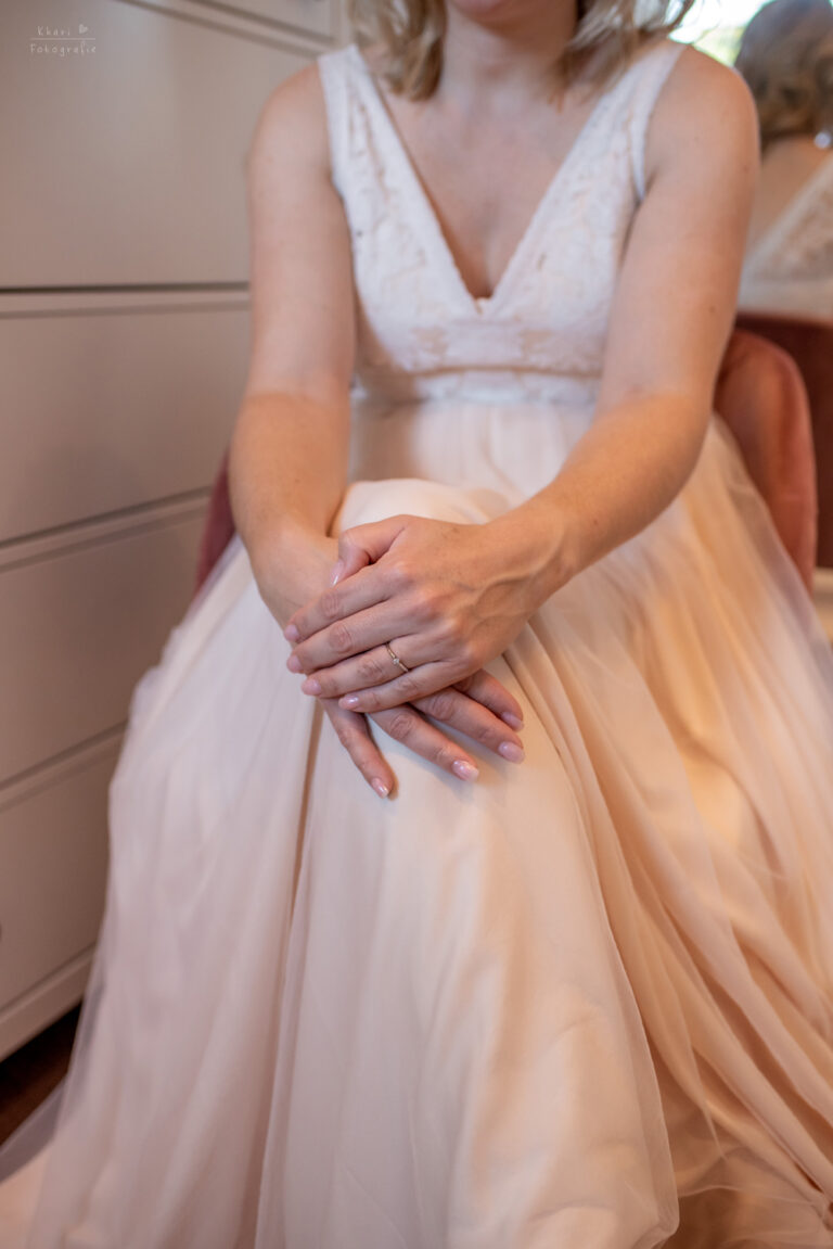 Brautstyling Handdetail