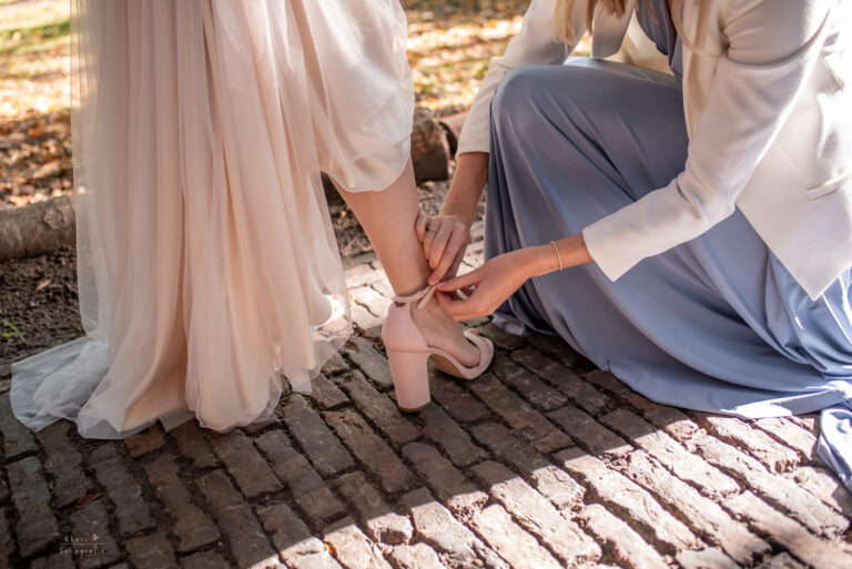 Braut Brautschuh Trauzeugin Blasenpflaster