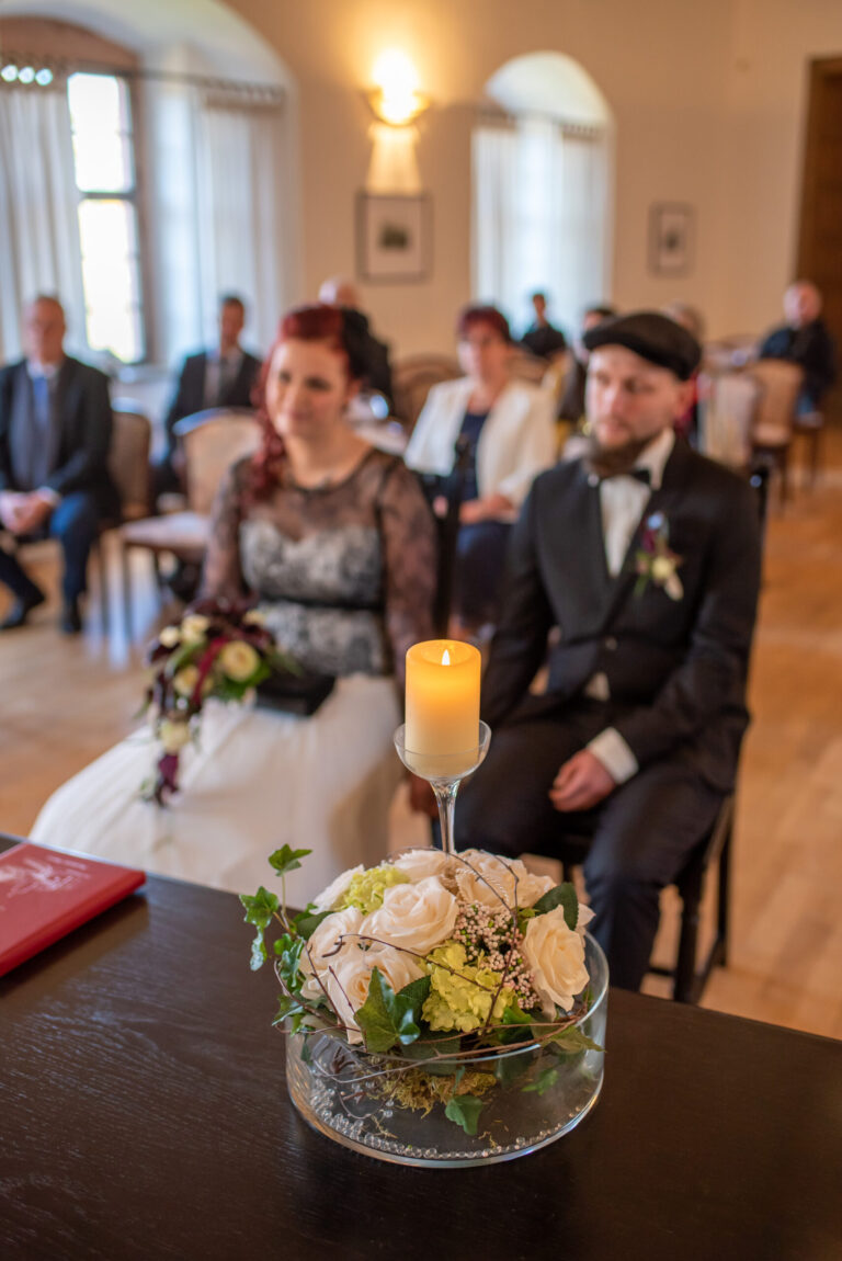 Trauung Burg Scharfenstein Brautpaar