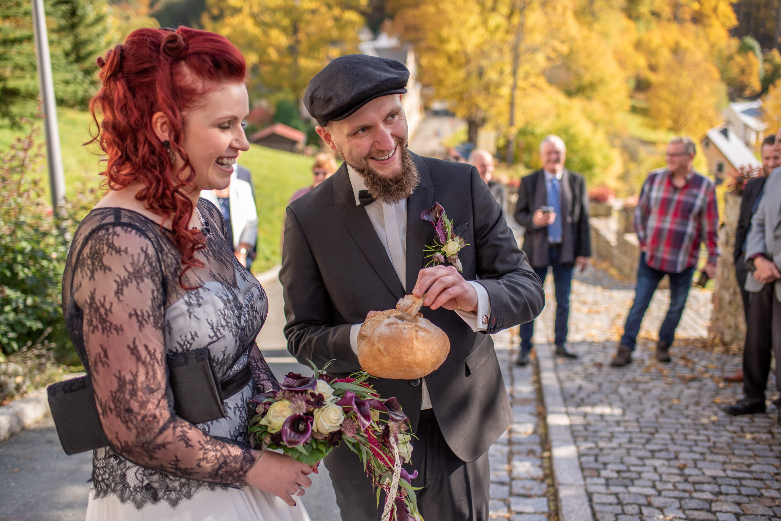 Hochzeit Burg Scharfenstein Zeremonie Brot und Salz
