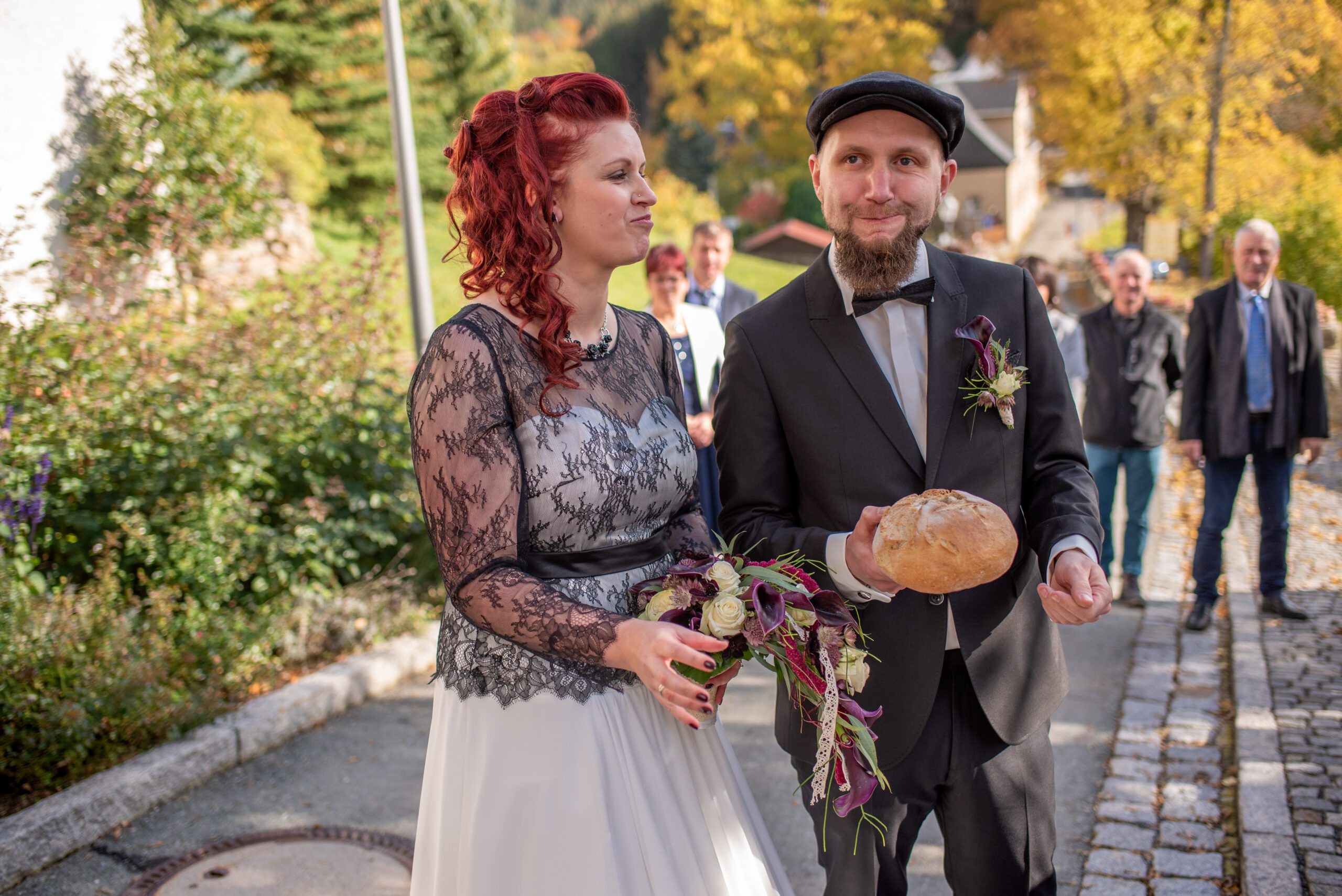 Hochzeit Burg Scharfenstein Zeremonie Brot und Salz