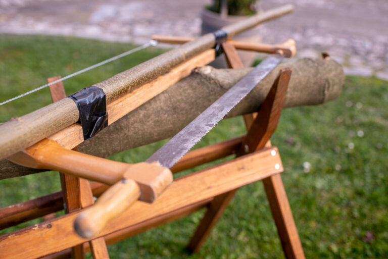 Hochzeit Olbernhau Saigerhütte Baumstammsägen