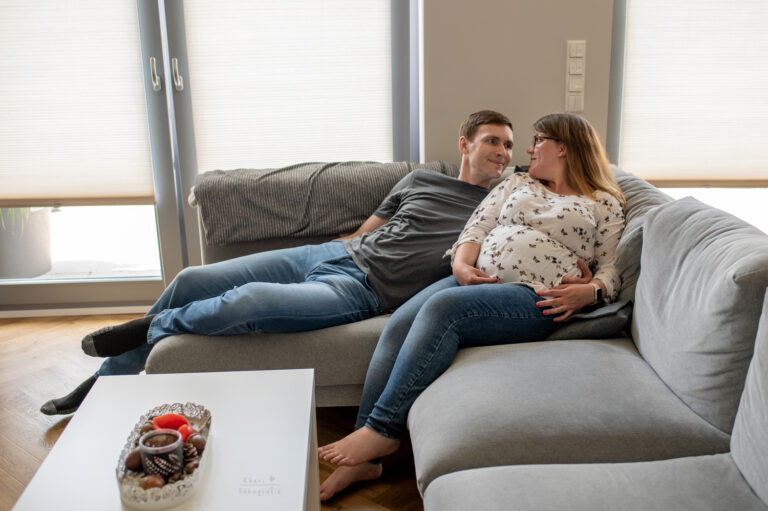 Babybauchshooting Greifswald Homeshooting