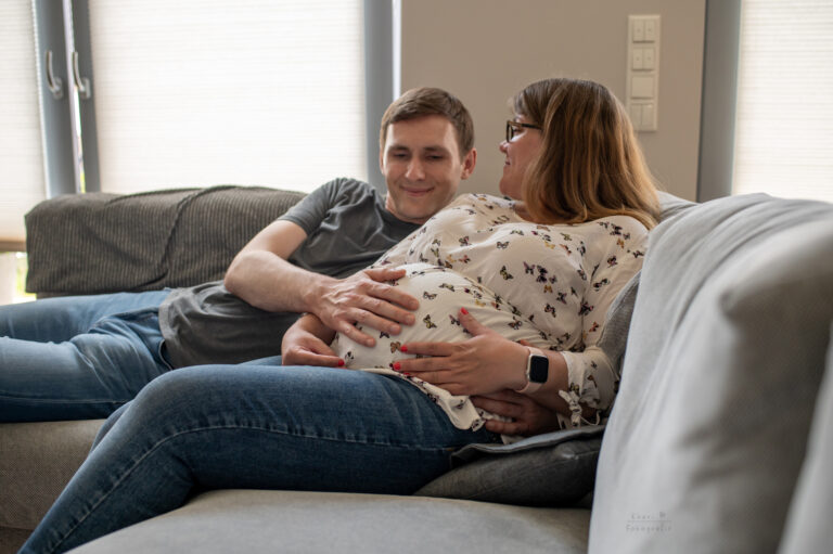 Babybauchshooting Greifswald Homeshooting