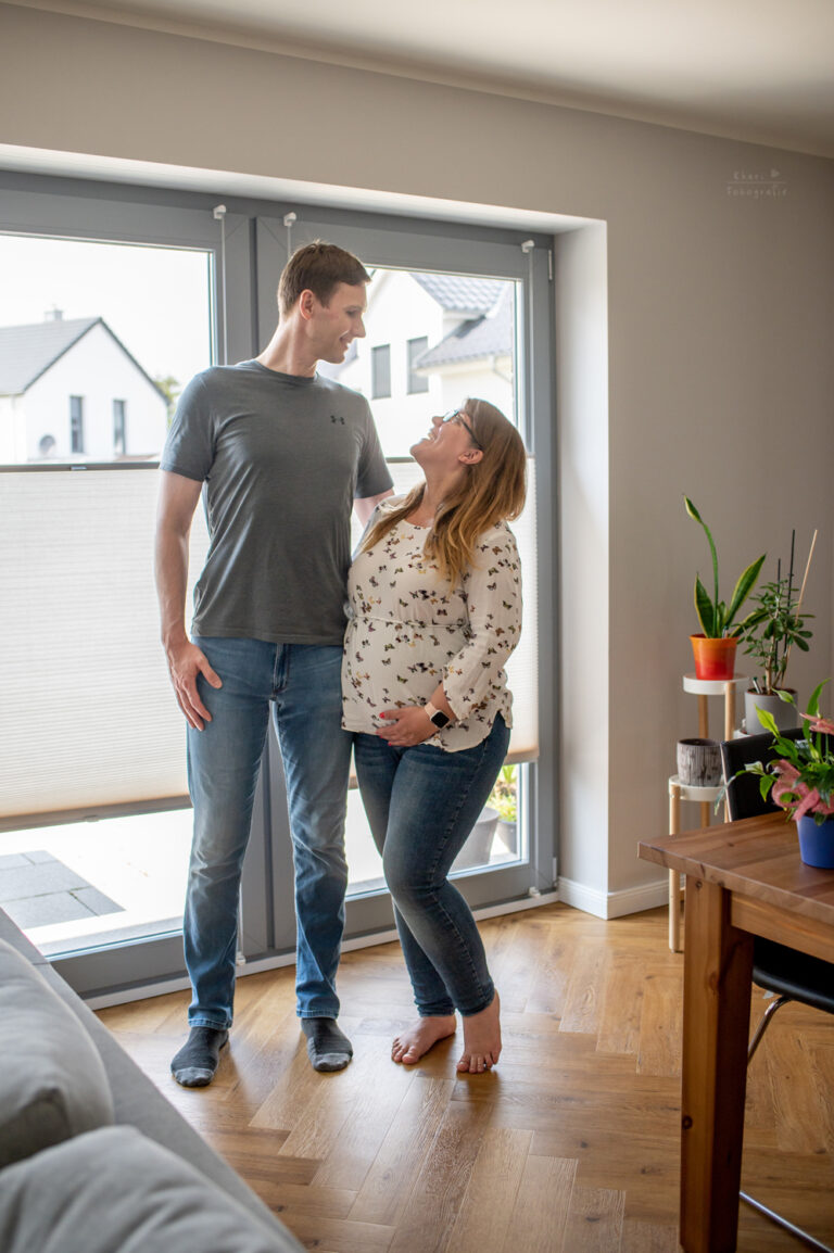 Babybauchshooting Greifswald Homeshooting