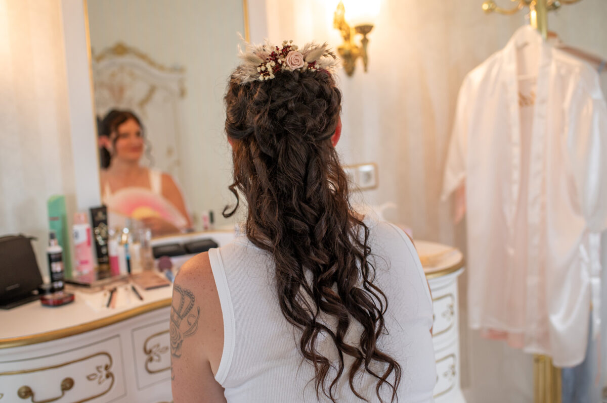 Schloss Köhlmoor Felde Brautstyling