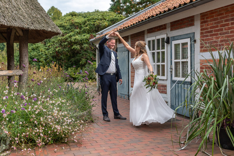 Hochzeit Oldenburg Schlossgarten Fotoshooting