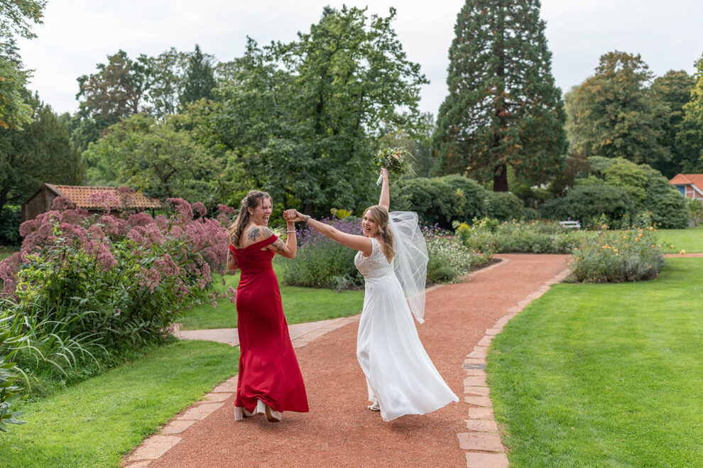 Hochzeit Oldenburg Schlossgarten Fotoshooting